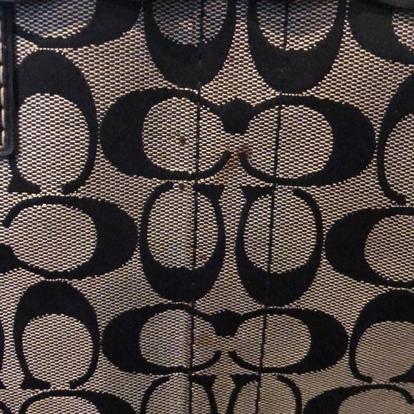Black Signature Coach Purse - Picture 4 of 6